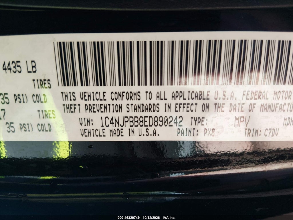 2014 Jeep Patriot Sport photo 9