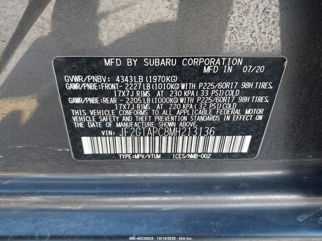 2021 Subaru Crosstrek Premium photo 9