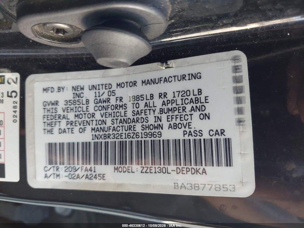 2006 Toyota Corolla CE photo 9