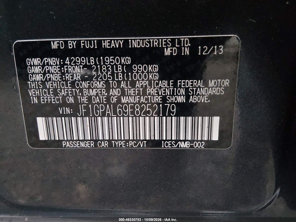2014 Subaru Impreza 2.0I Sport Premium photo 9