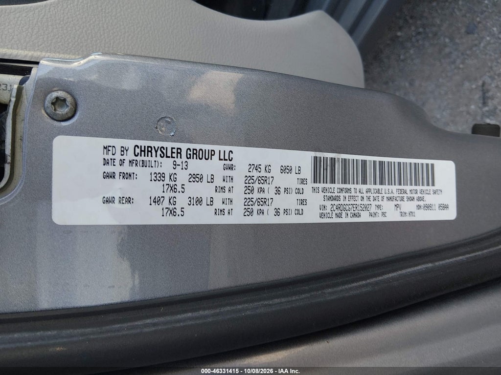 2014 Dodge Grand Caravan SXT photo 9