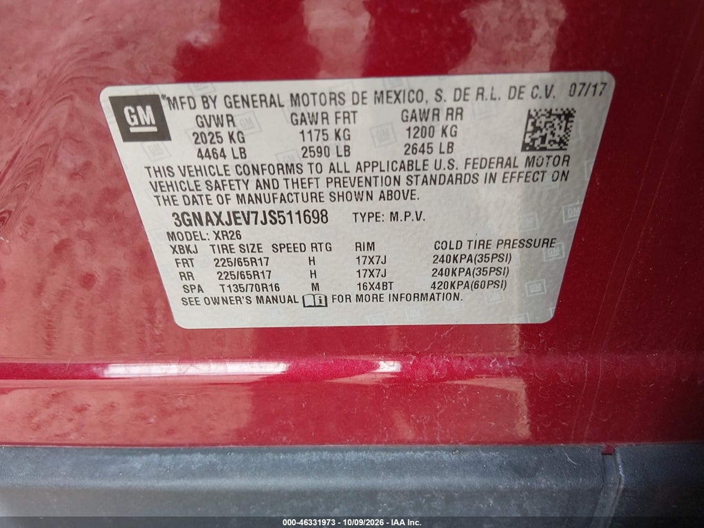 2018 Chevrolet Equinox LT photo 9