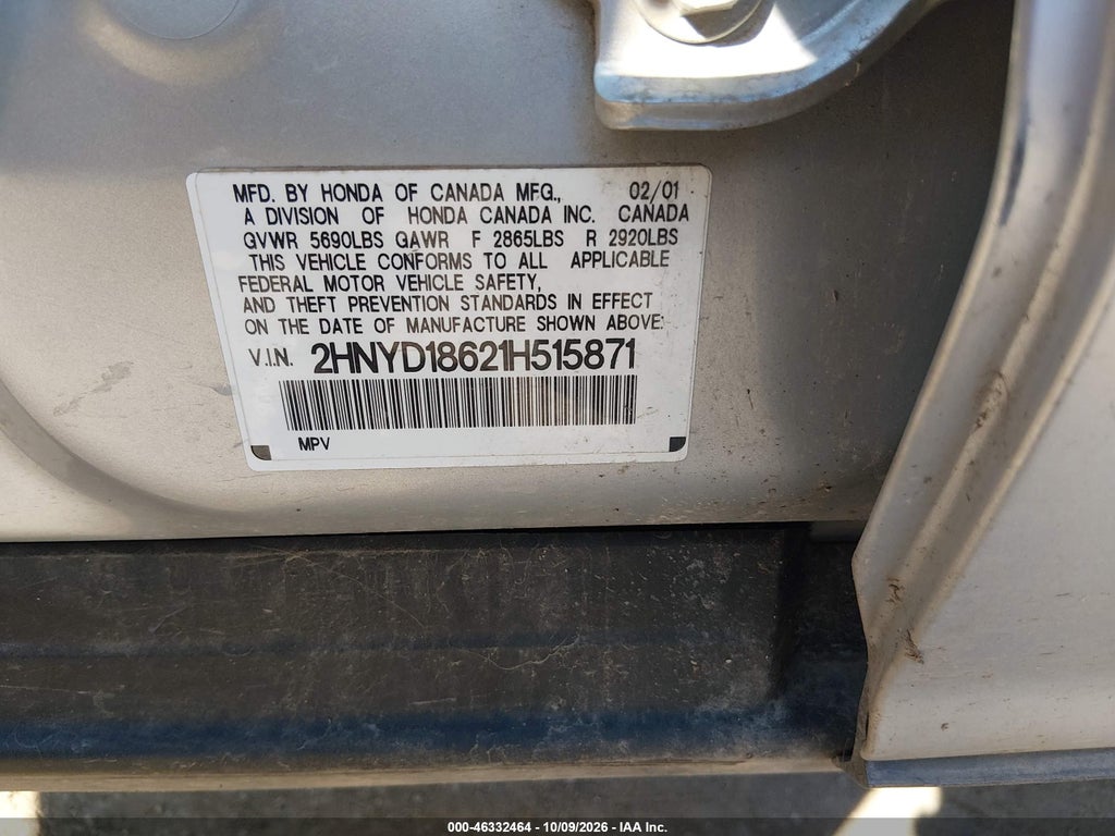2001 Acura MDX photo 9