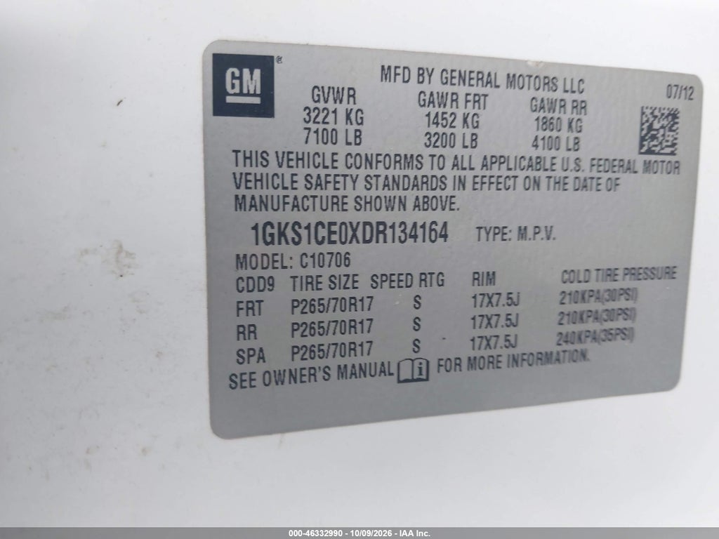 2013 GMC Yukon SLT photo 9