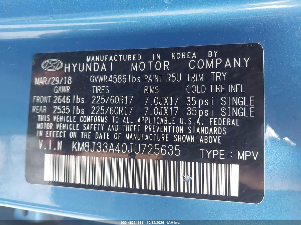 2018 Hyundai Tucson SEL photo 9