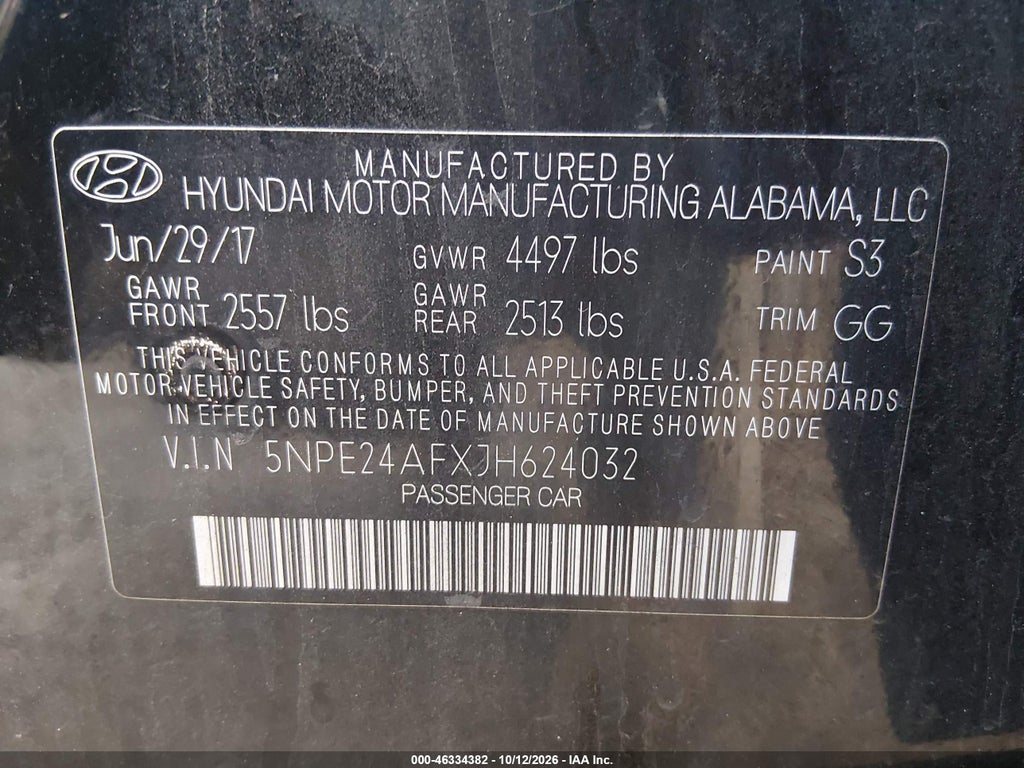 2018 Hyundai Sonata SE photo 9