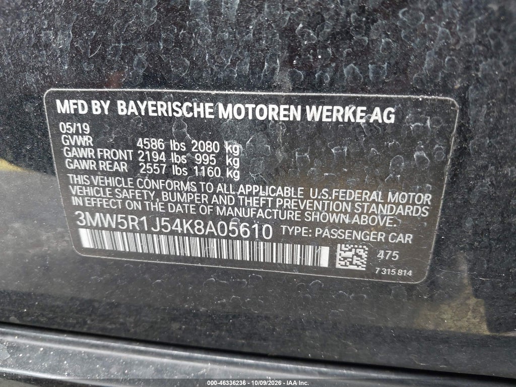 2019 BMW 330I photo 9