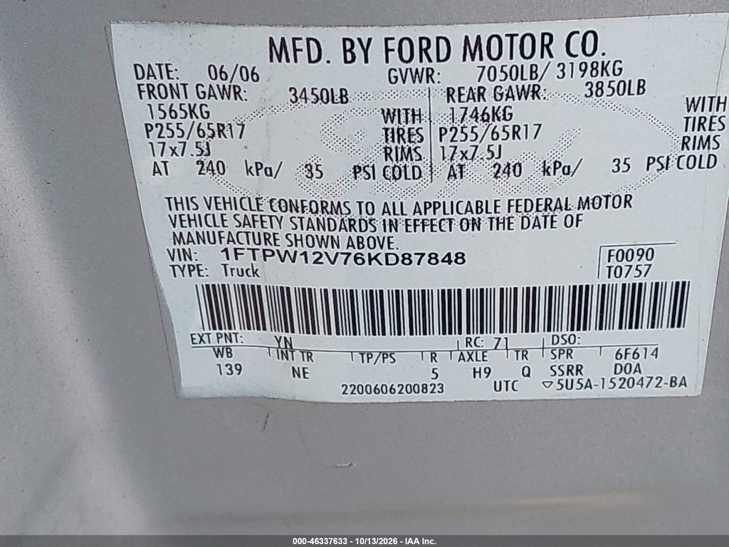 2006 Ford F-150 Lariat/XLT photo 9