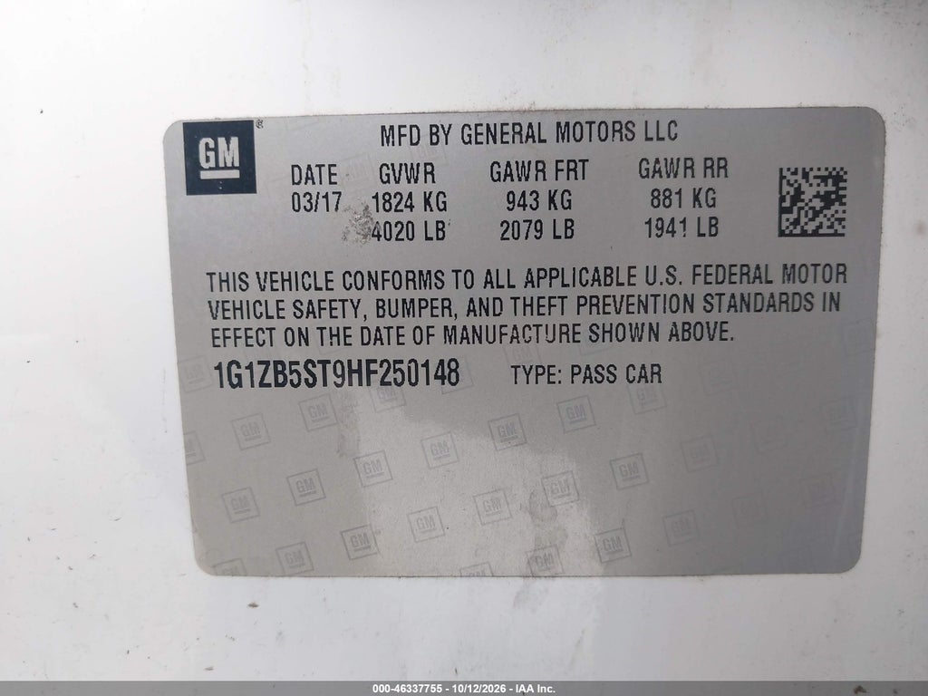 2017 Chevrolet Malibu LS photo 9
