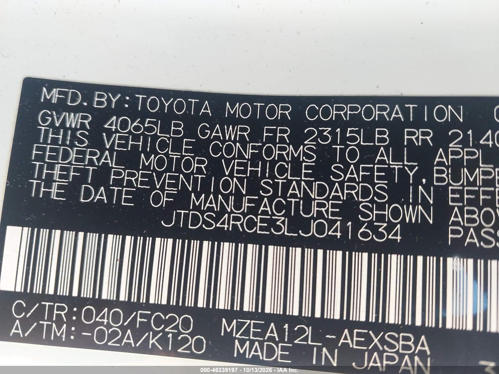 2020 Toyota Corolla SE photo 9