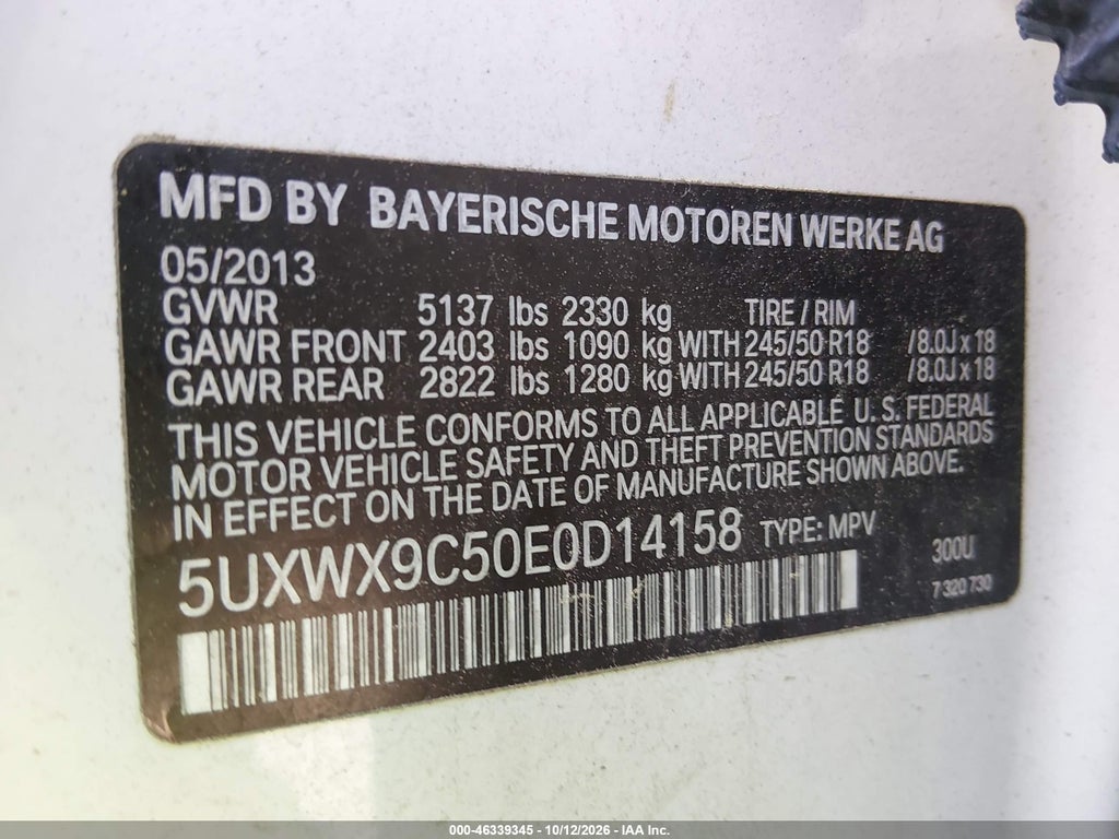 2014 BMW X3 XDRIVE28I photo 9