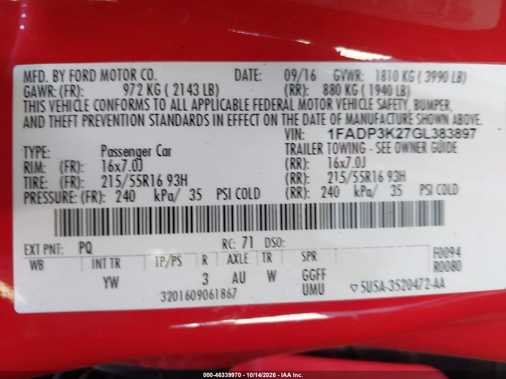 2016 Ford Focus SE photo 9