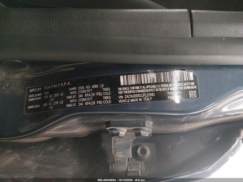 2020 Jeep Renegade Altitude 4X4 photo 9
