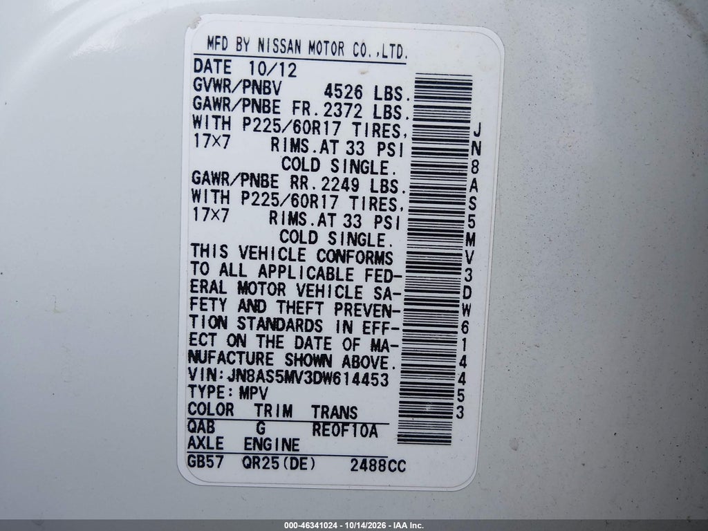 2013 Nissan Rogue SV photo 9
