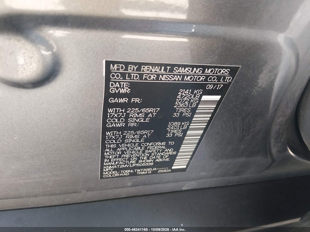 2018 Nissan Rogue SV photo 9