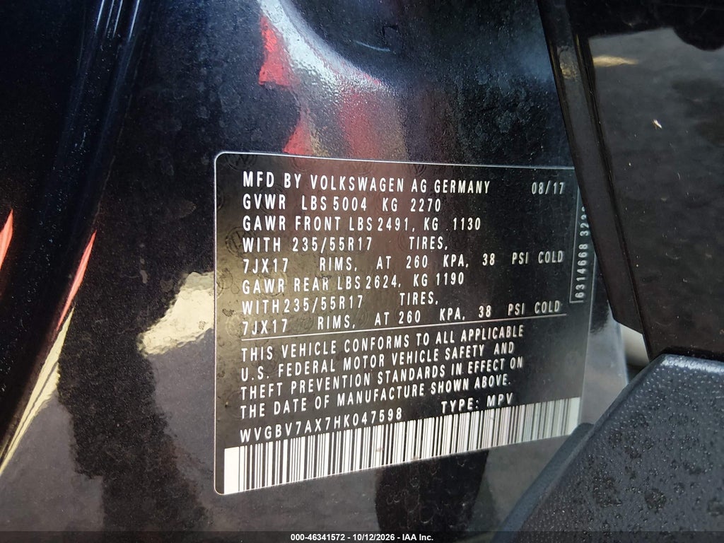 2017 Volkswagen Tiguan 2.0T/2.0T S photo 9
