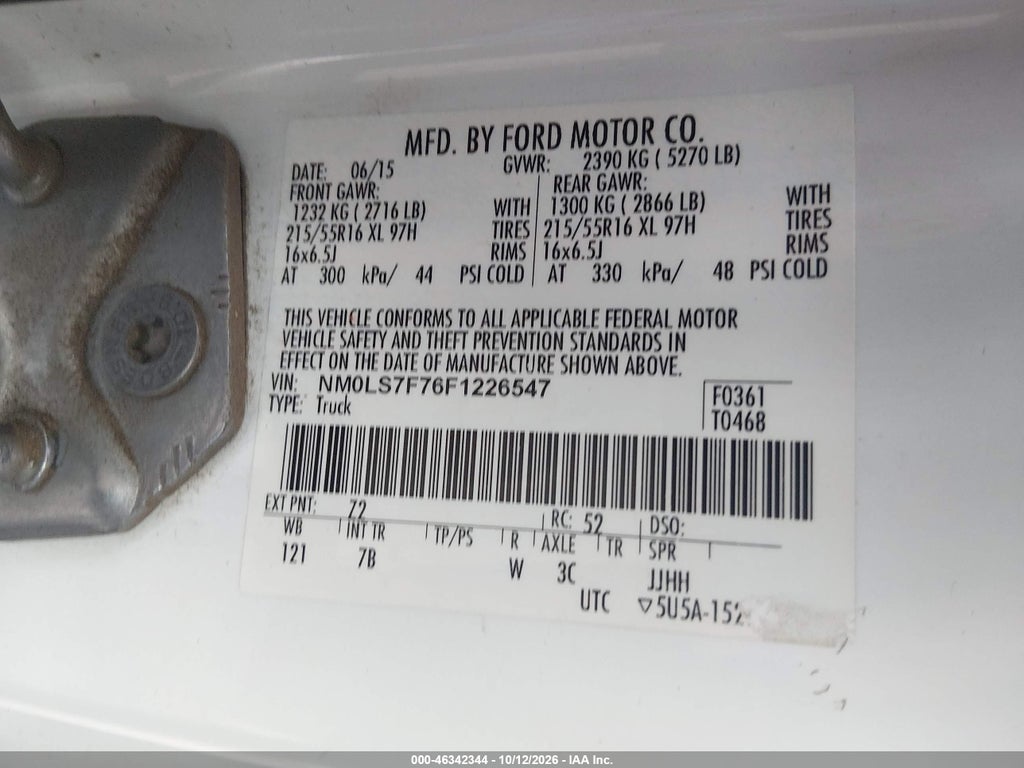 2015 Ford Transit Connect XLT photo 9
