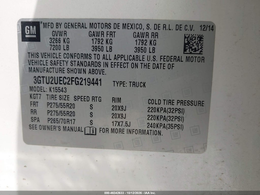 2015 GMC Sierra 1500 SLE photo 9