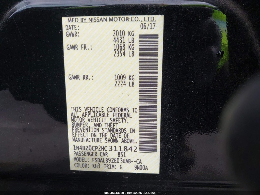 2017 Nissan Leaf S photo 9