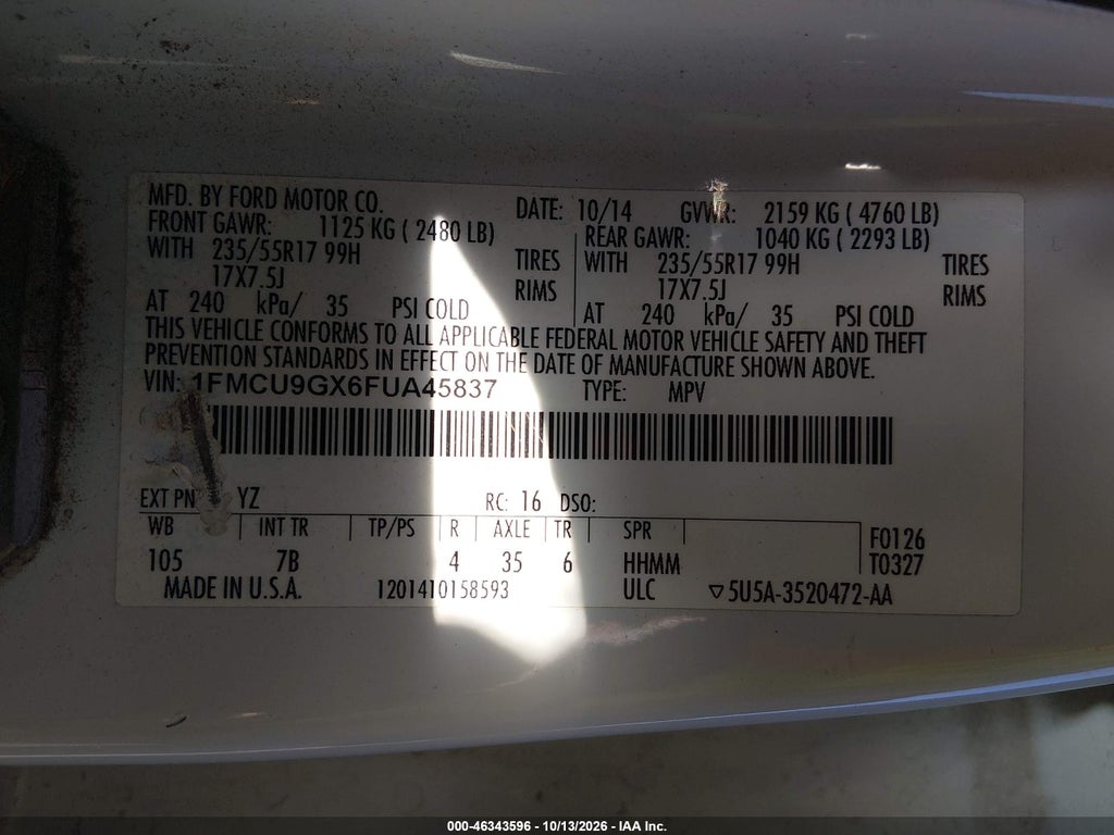 2015 Ford Escape SE photo 9