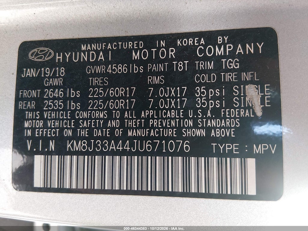 2018 Hyundai Tucson SEL photo 9