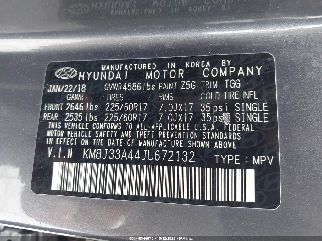 2018 Hyundai Tucson SEL photo 9