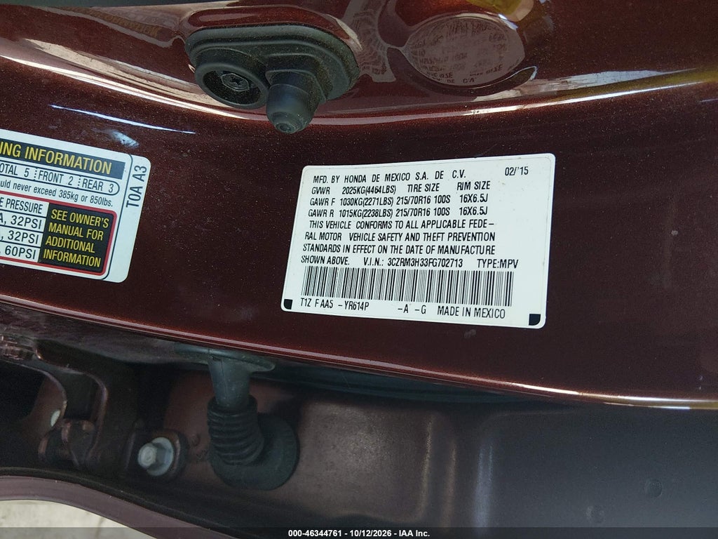 2015 Honda CR-V LX photo 9
