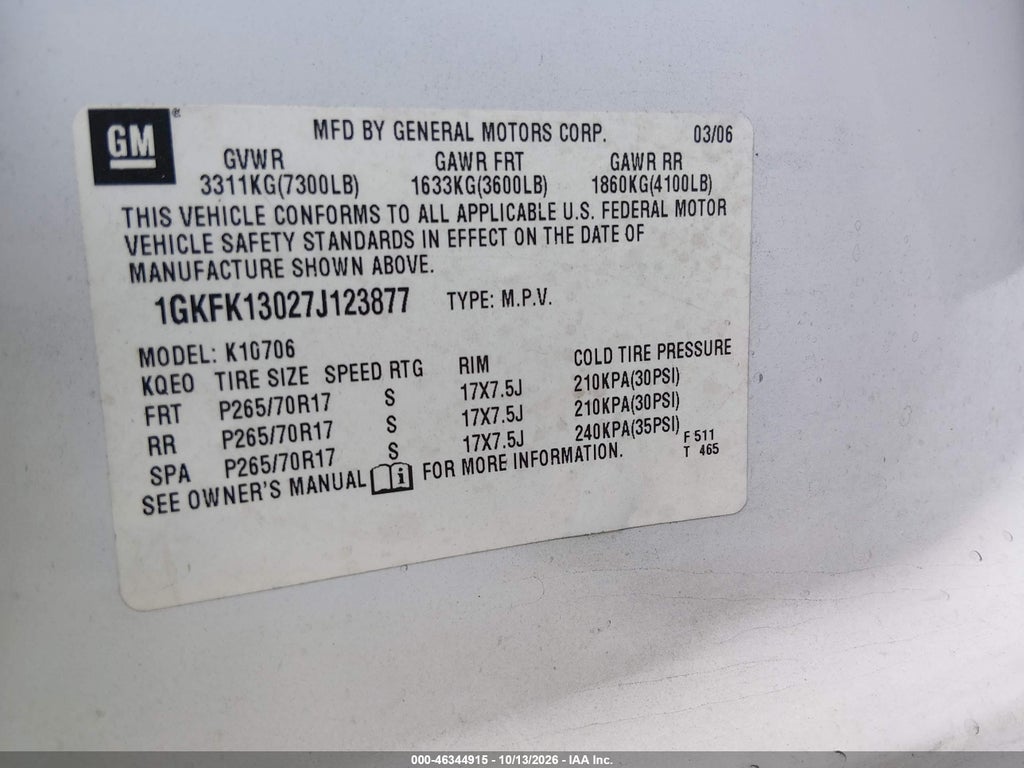 2007 GMC Yukon SLT photo 9