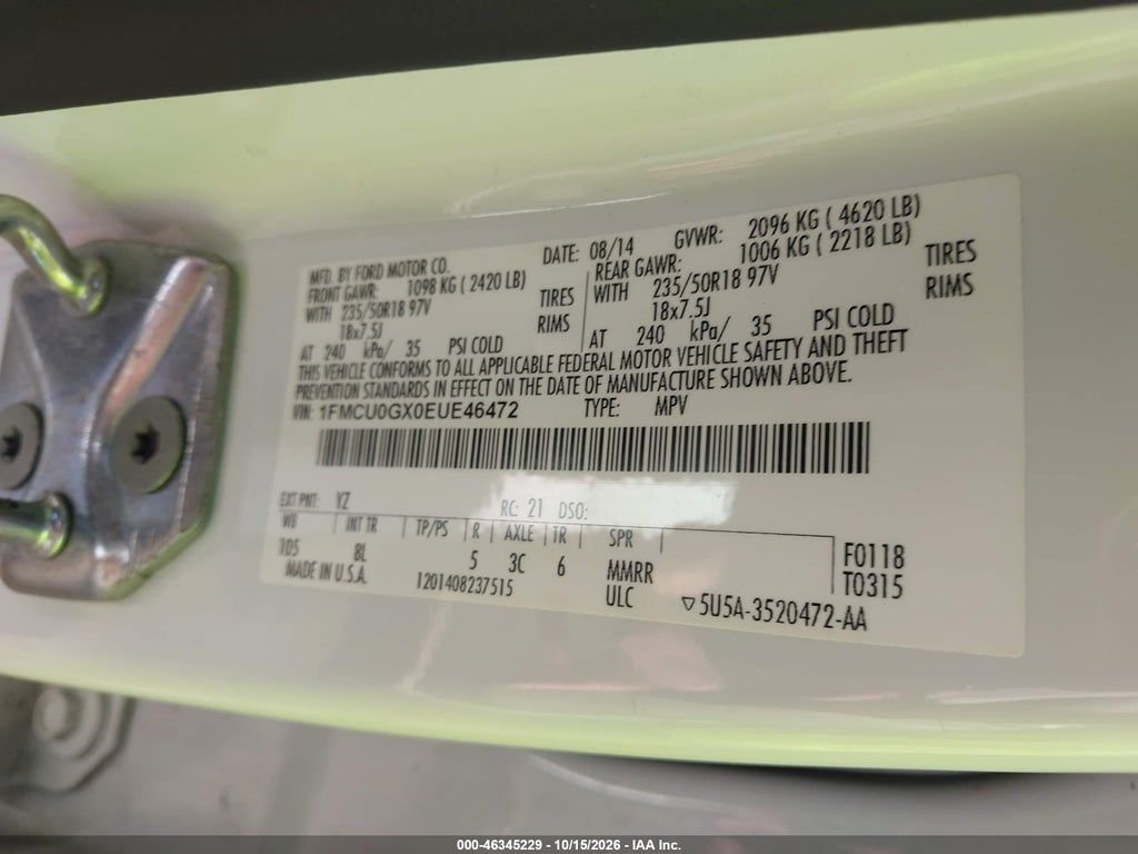 2014 Ford Escape SE photo 9
