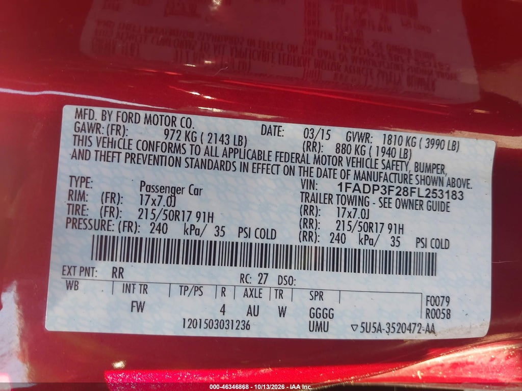 2015 Ford Focus SE photo 9