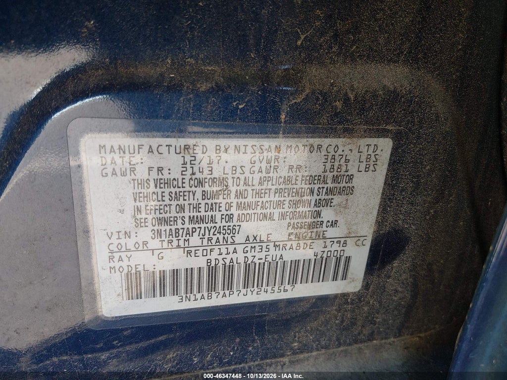 2018 Nissan Sentra SV photo 9