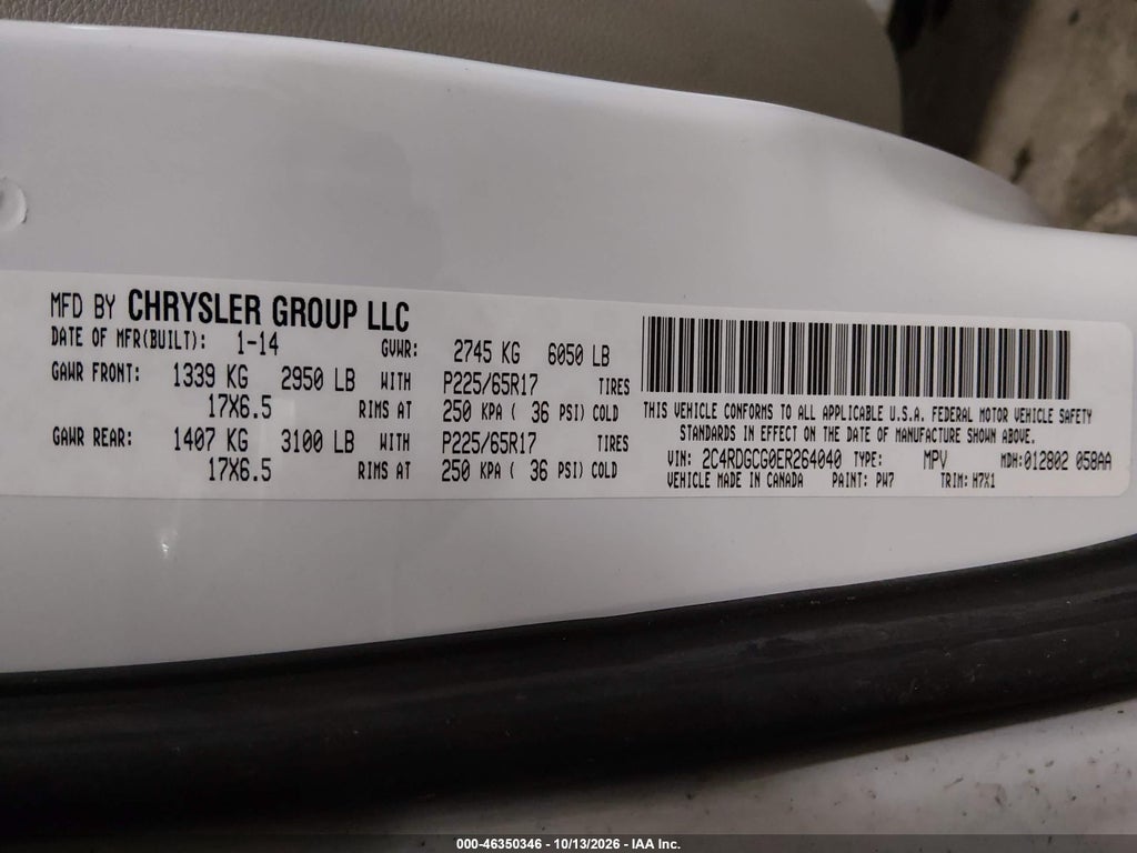 2014 Dodge Grand Caravan SXT photo 9