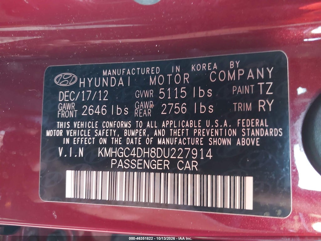 2013 Hyundai Genesis 5.0 R-Spec photo 9