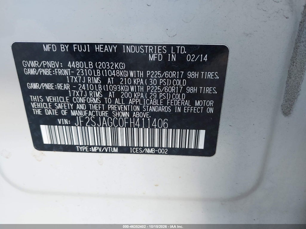 2015 Subaru Forester 2.5I Premium photo 9