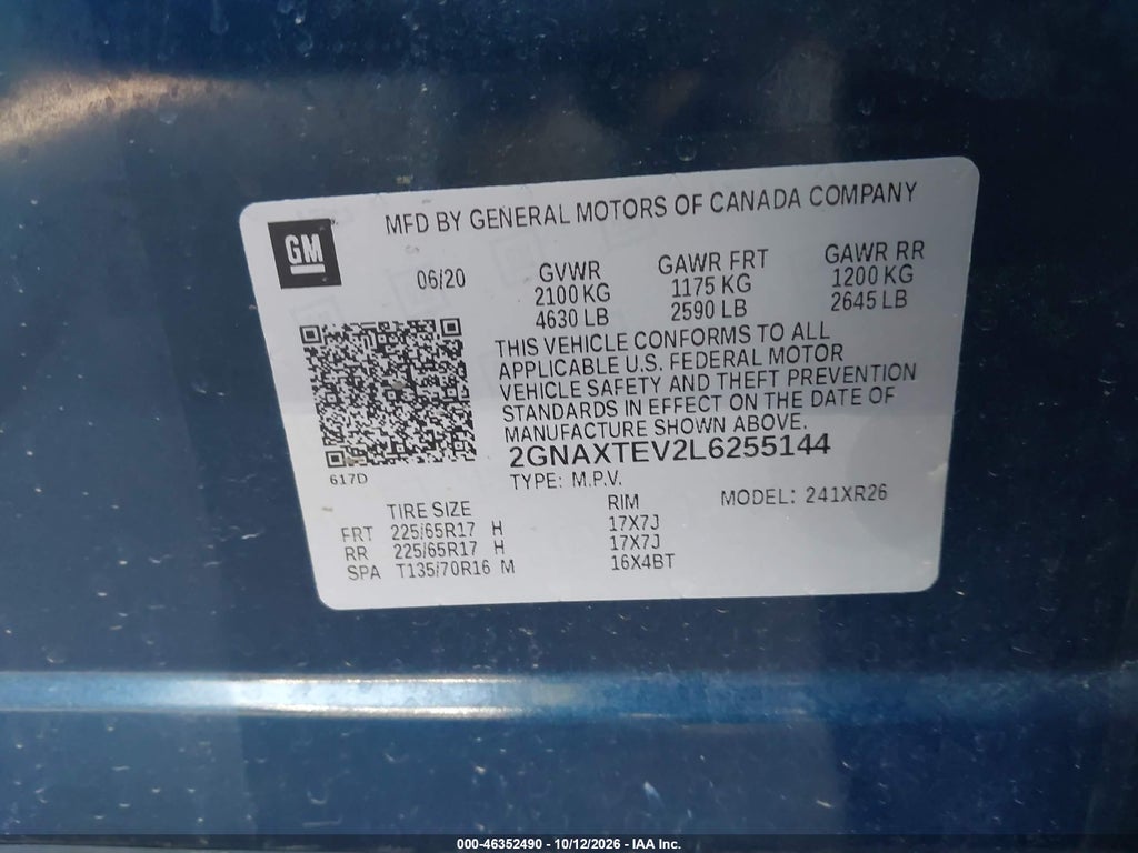 2020 Chevrolet Equinox AWD 2FL photo 9