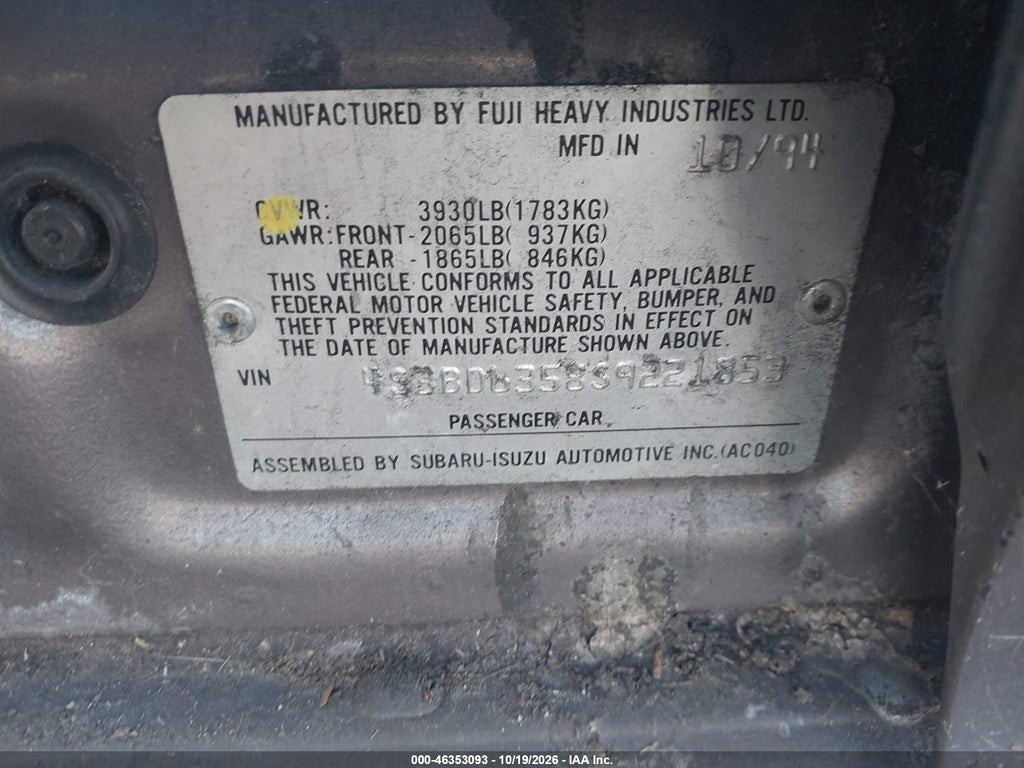 1995 Subaru Legacy L photo 9