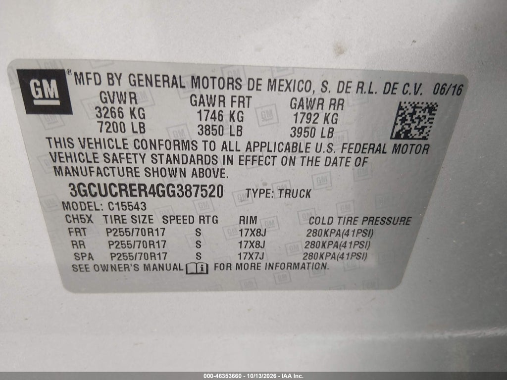 2016 Chevrolet Silverado 1500 1LT photo 9