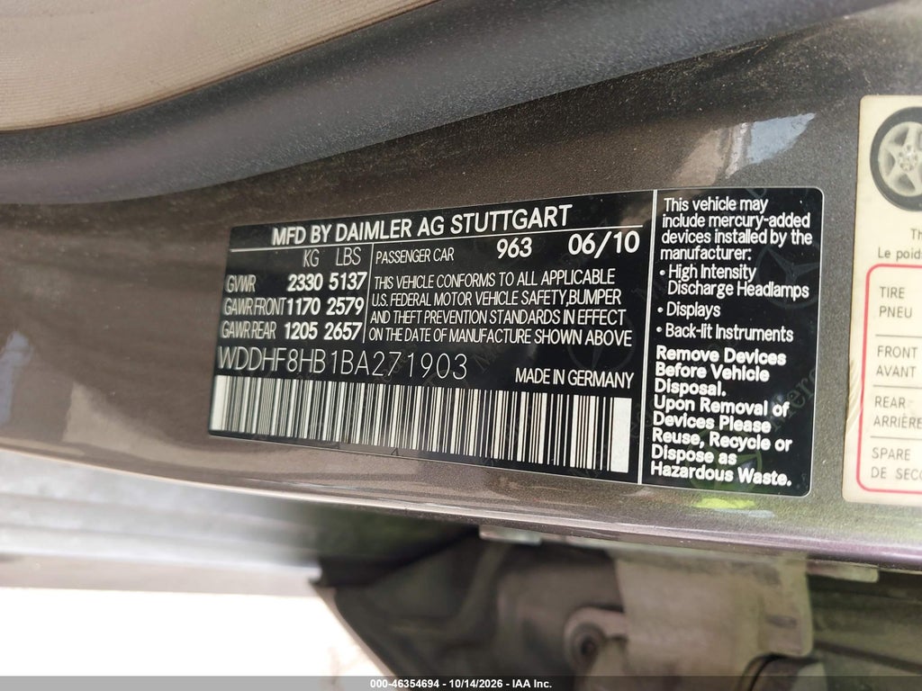 2011 Mercedes-Benz E 350 4MATIC photo 9
