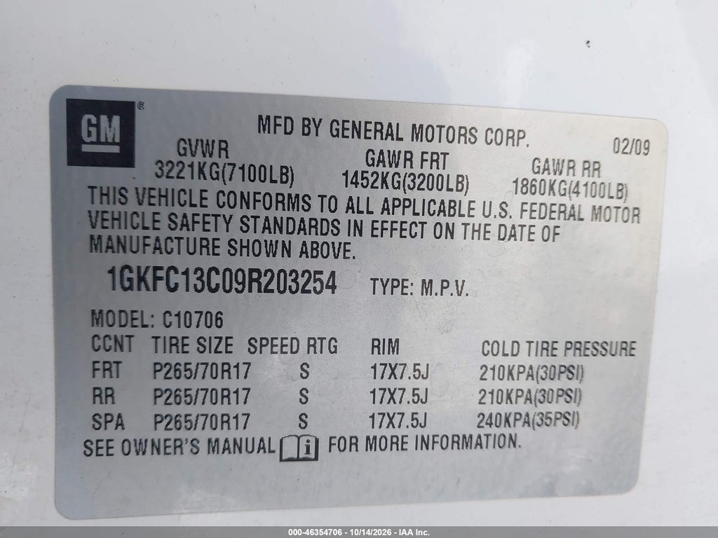 2009 GMC Yukon Commercial Fleet photo 9