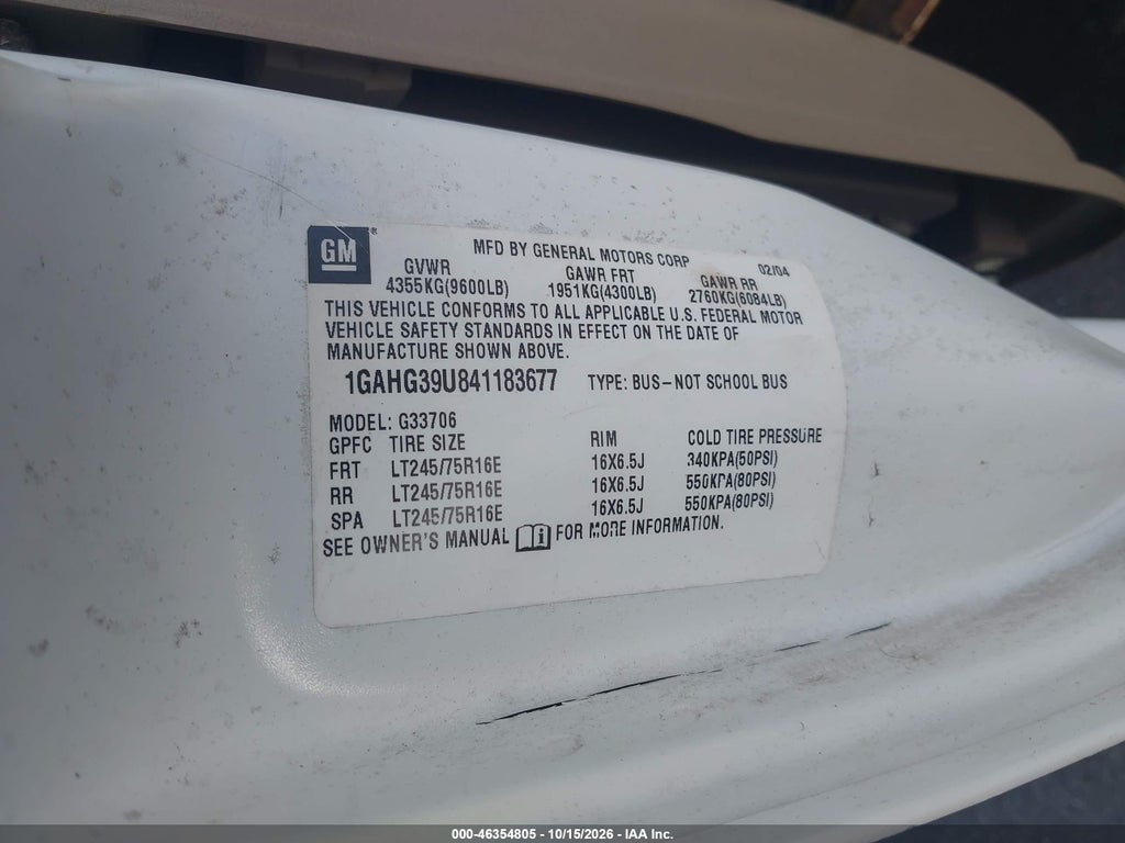 2004 Chevrolet Express photo 9