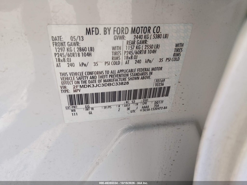 2013 Ford Edge SEL photo 9