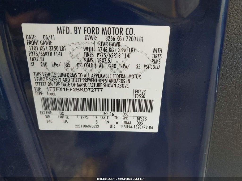 2011 Ford F-150 XLT photo 9