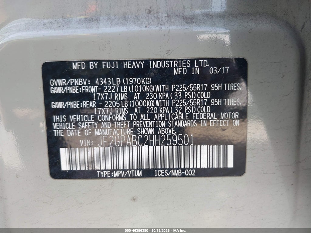 2017 Subaru Crosstrek 2.0I Premium photo 9