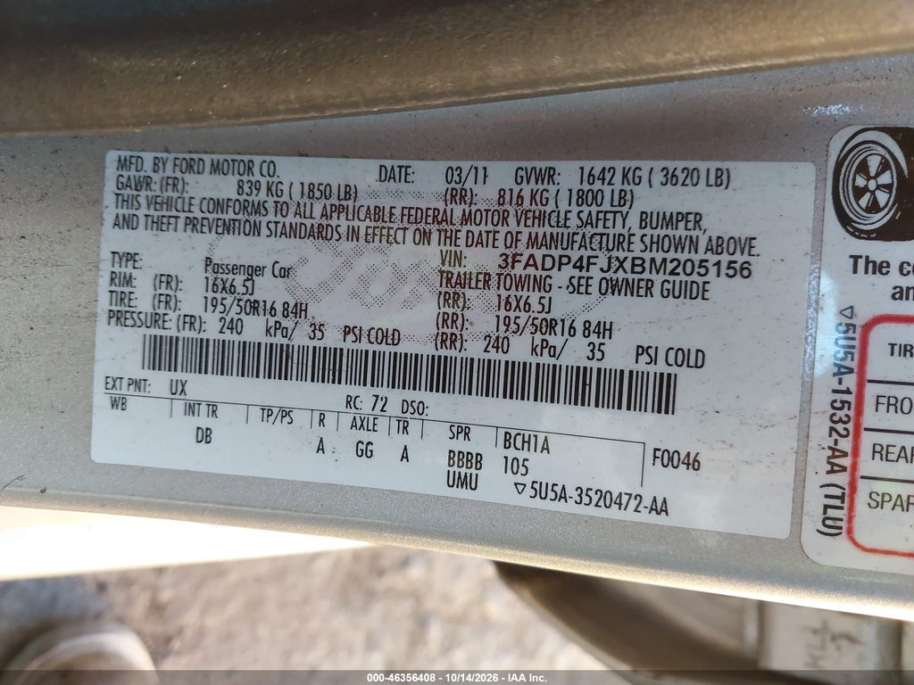 2011 Ford Fiesta SES photo 9