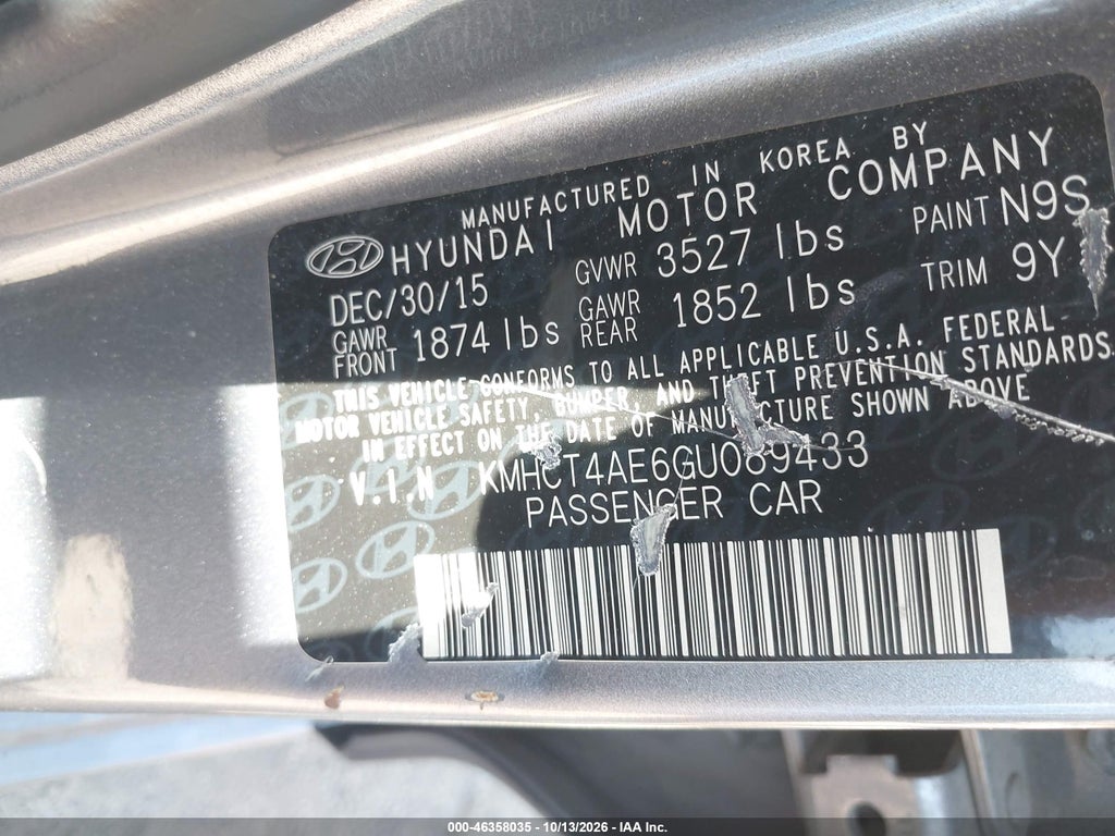2016 Hyundai Accent SE photo 9