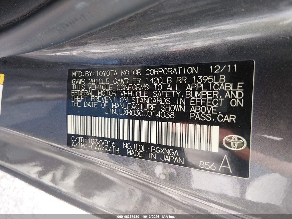2012 Scion IQ photo 9