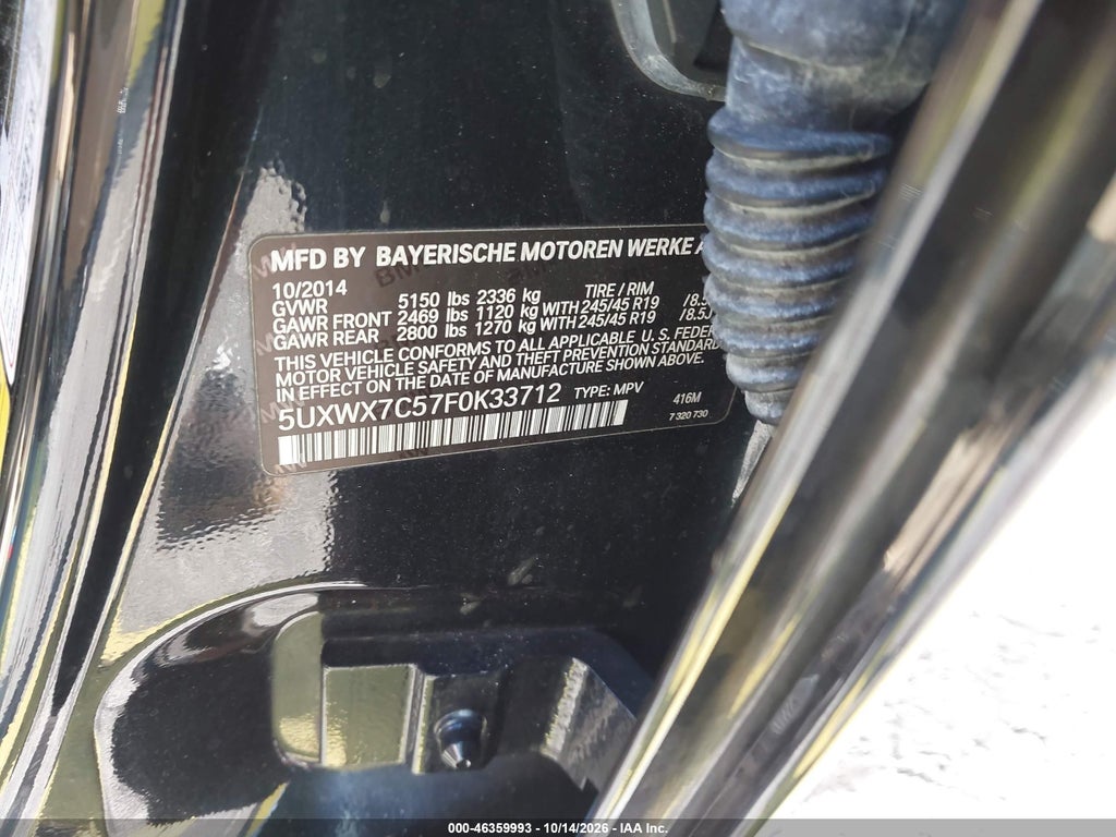2015 BMW X3 XDRIVE35I photo 9
