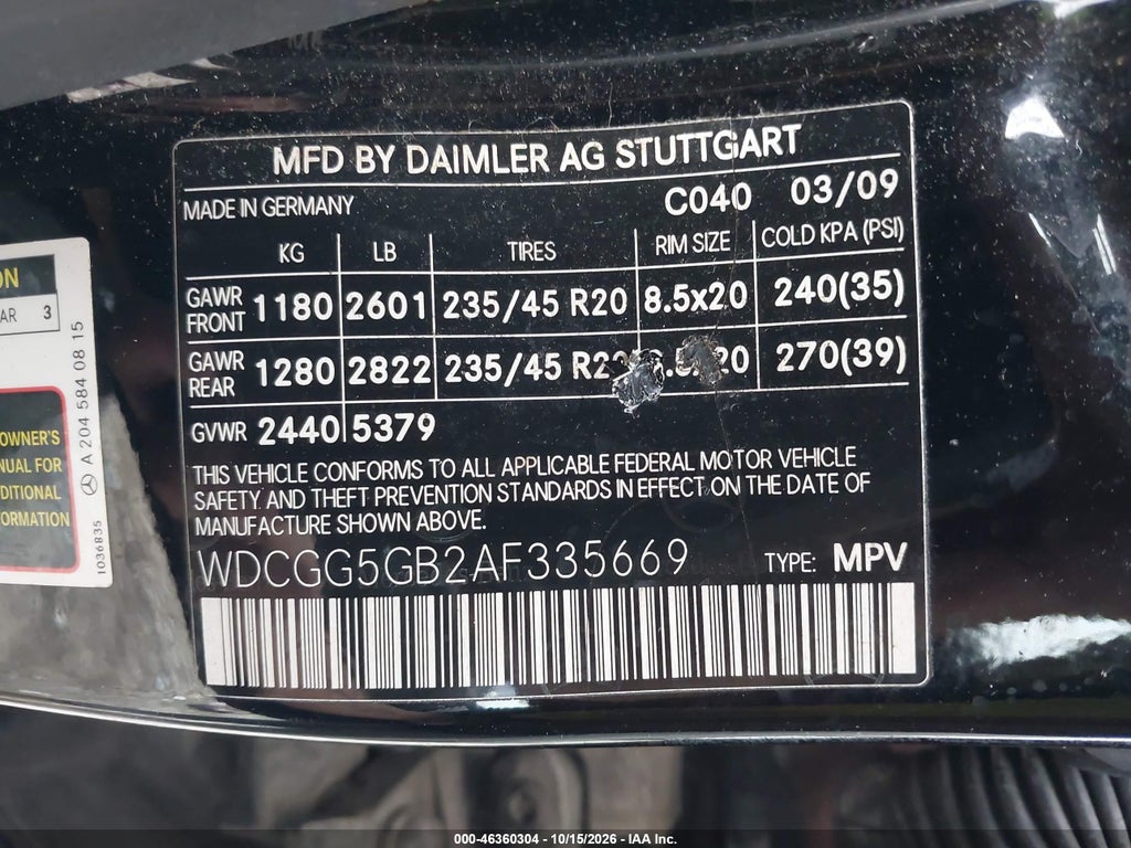 2010 Mercedes-Benz GLK 350 photo 9
