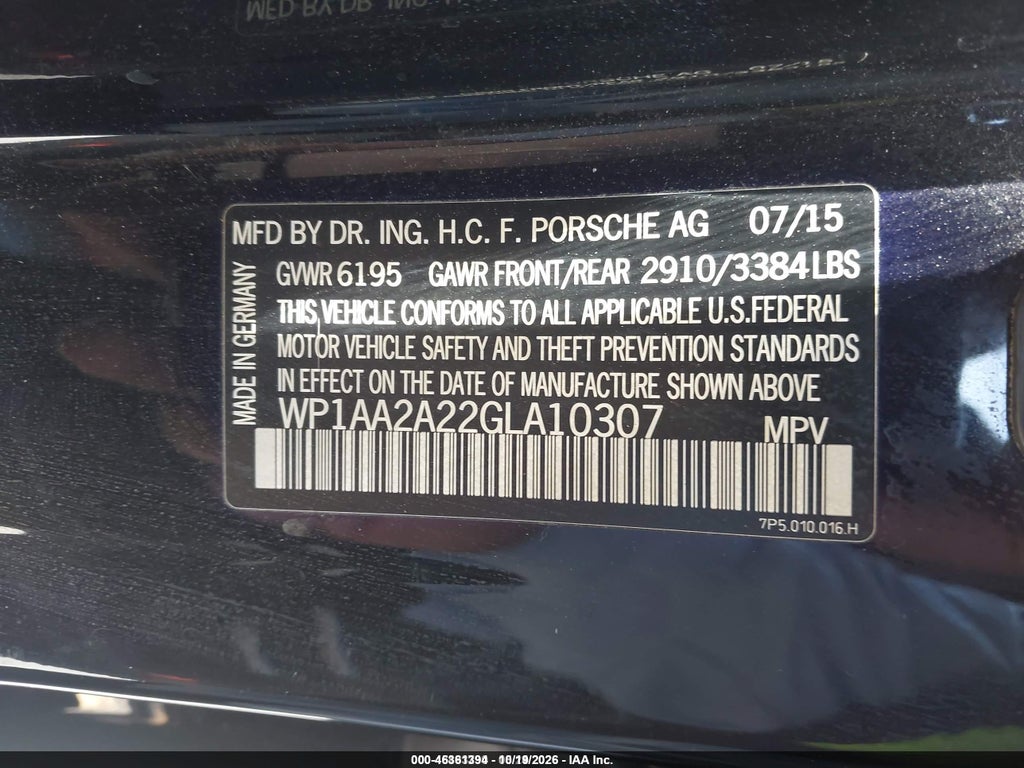 2016 Porsche Cayenne photo 9