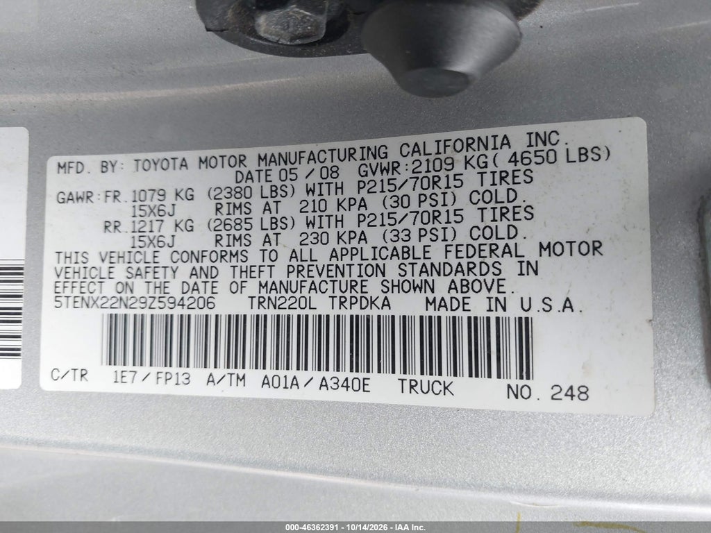 2009 Toyota Tacoma photo 9